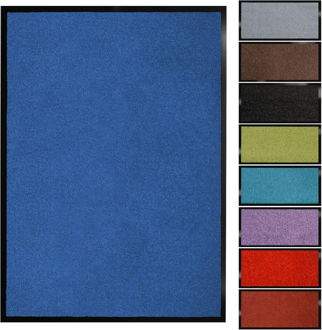 Floordirekt Schmutzfangmatte Monochrom | Fussmatte in 10 Grössen &amp; 8 Farben | Türmatte für innen &amp; a
