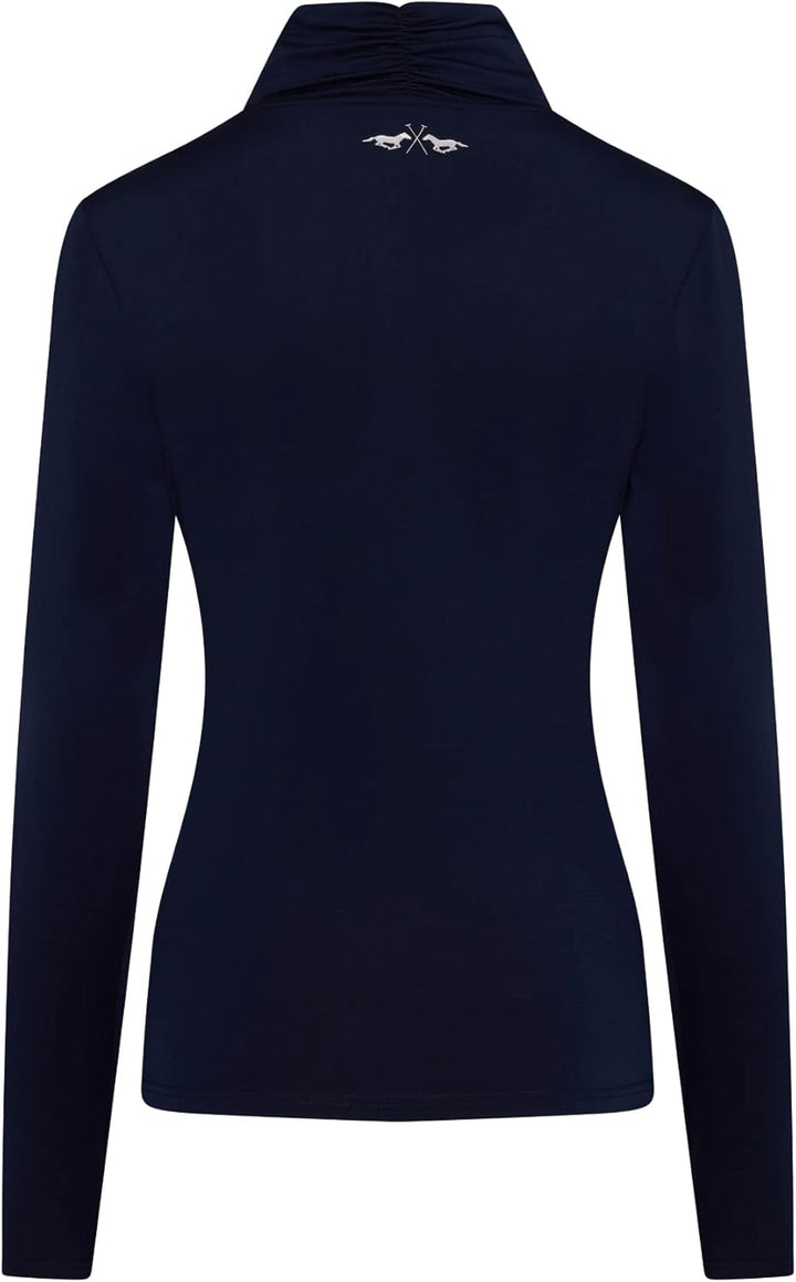 Damen Langarmshirt HVPLumi in 2 trendigen Farben L Navy, L Navy