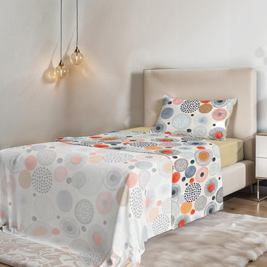 Fantasy Acquerello Italian Bed Linen Bettwäsche, Kleine doppelte, Mikrofaser Acquerello Kleine doppe