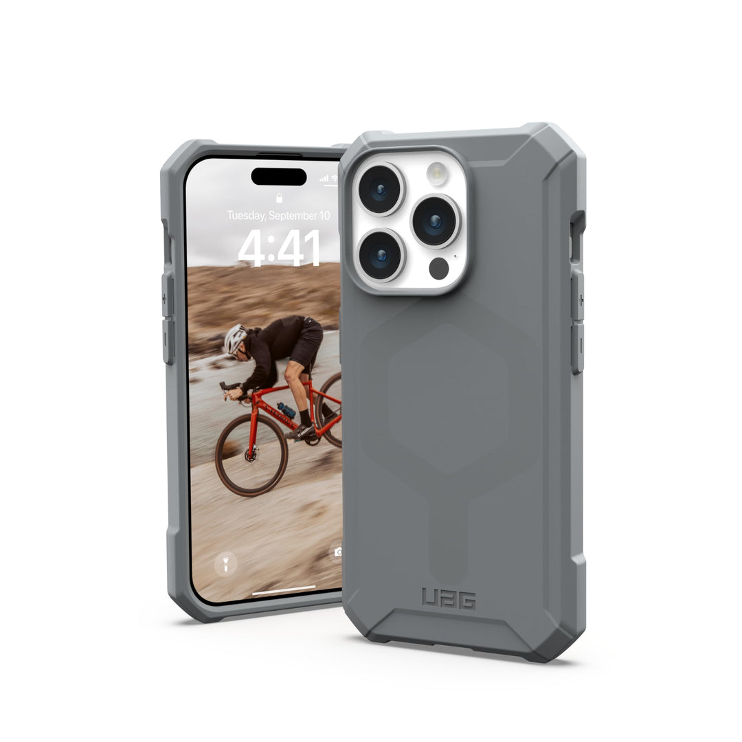 URBAN ARMOR GEAR Essential MS Case kompatibel mit Apple iPhone 15 Pro Hülle [50% recyceltes Material