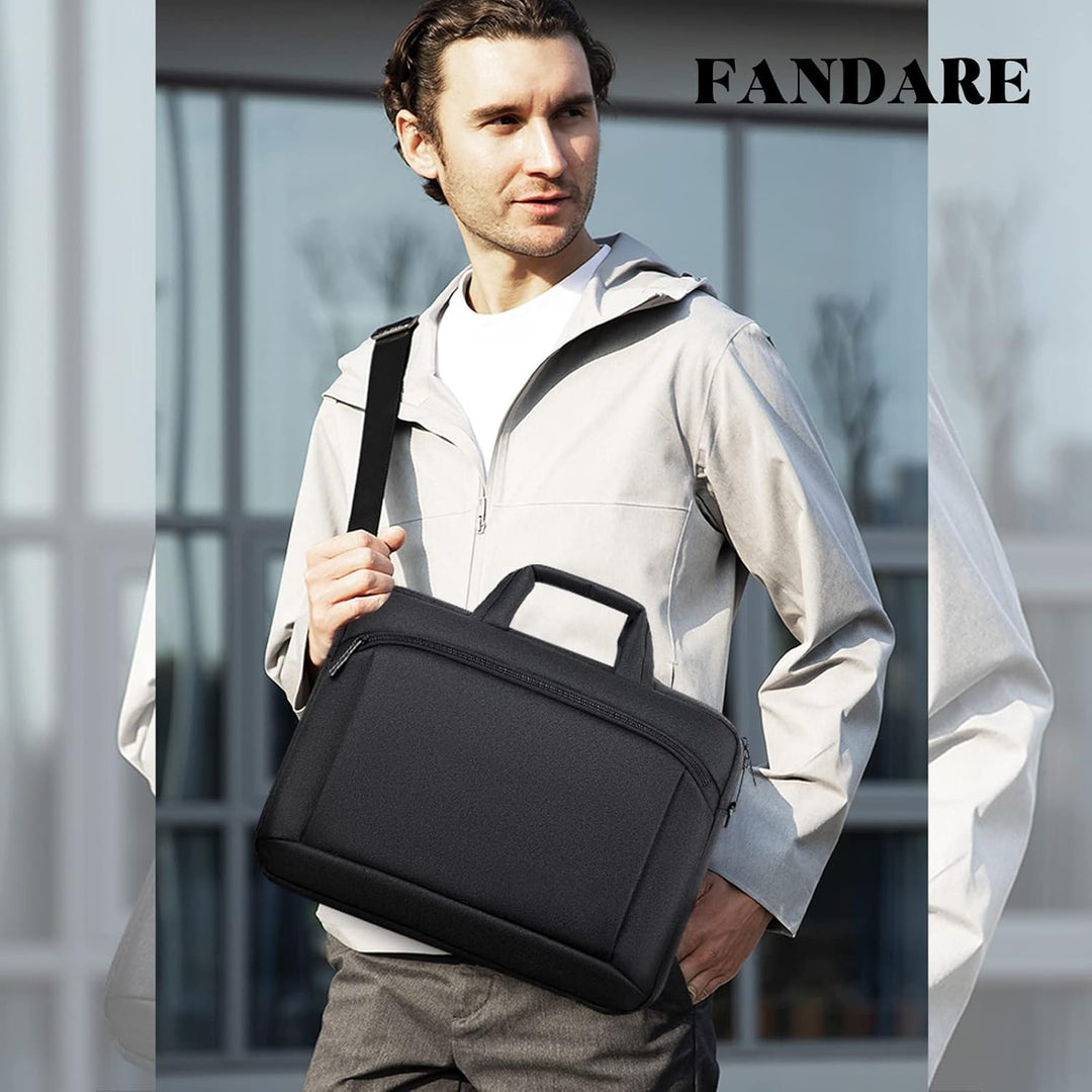 FANDARE Laptoptasche 15,6 Zoll Notebooktasche Herren Damen Aktentasche Umhängetasche Schultertasche