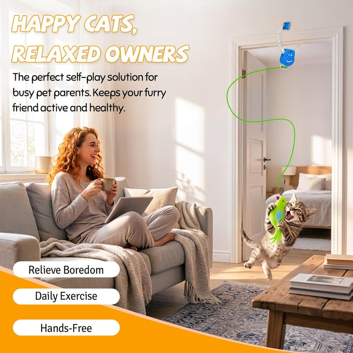 Interaktives Katzenspielzeug,katzenspielzeug selbstbeschäftigung,Automatisches elektrisches Katzenvo