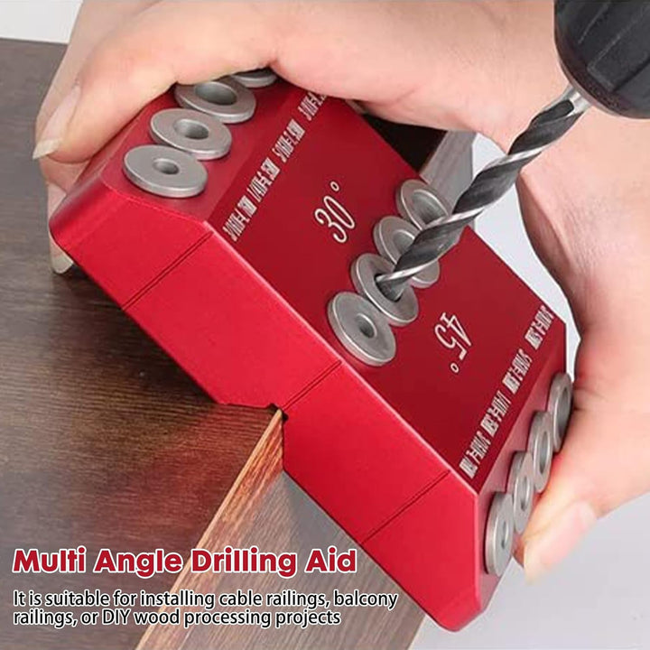 30 45 90 Grad Winkel Bohrhilfe für Abgewinkelte und Gerade Loch, 30°/45°/90°Winkelbohrloch-FüHrungsl