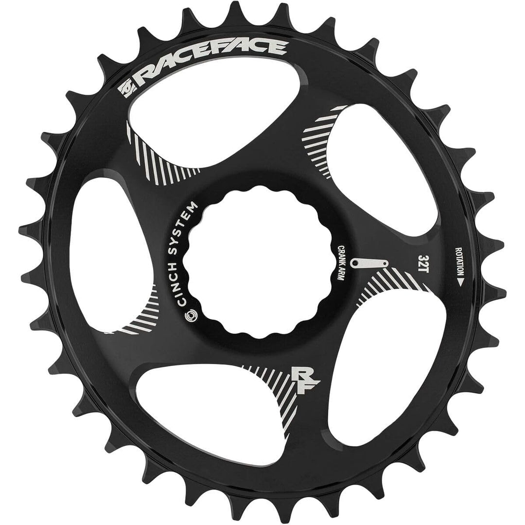 Direct Mount Oval Kettenblatt – 30 Zähne – Schwarz