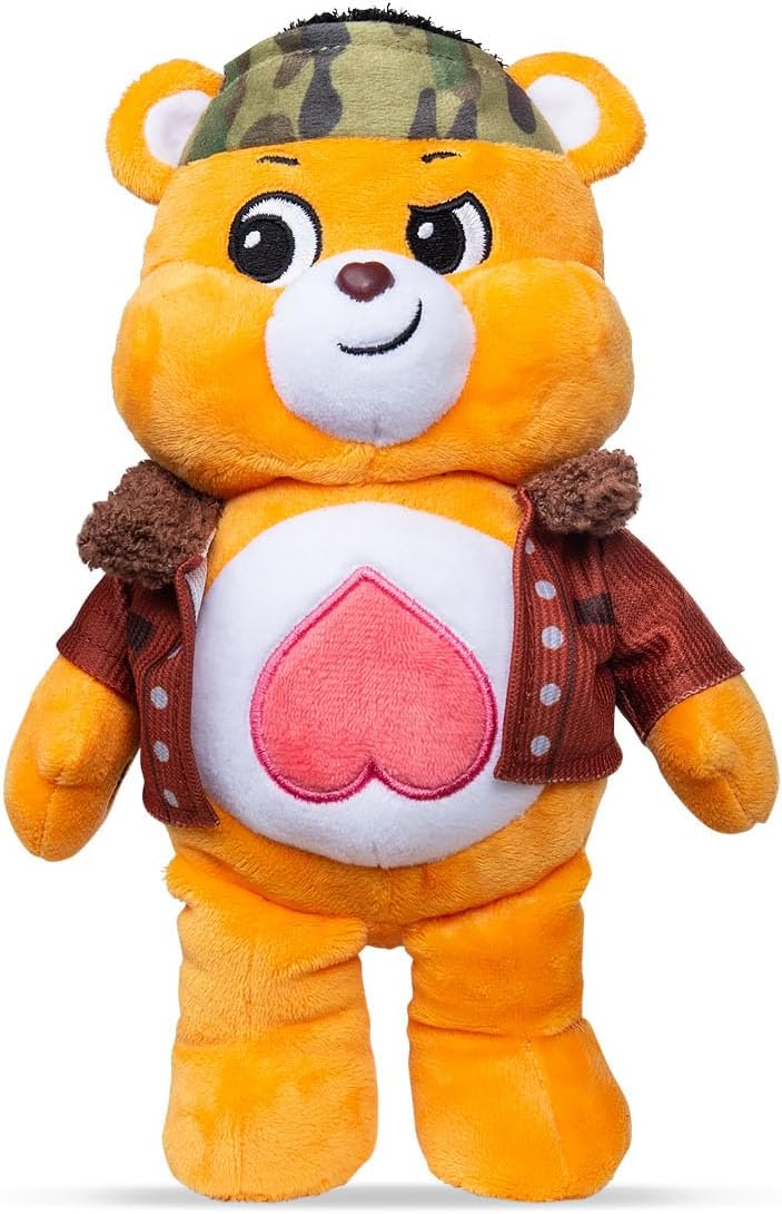 Basic Fun Care Bears x Stranger Things Tenderheart Bear als Lucas – 22 cm Fun Size Plüsch – Limitier