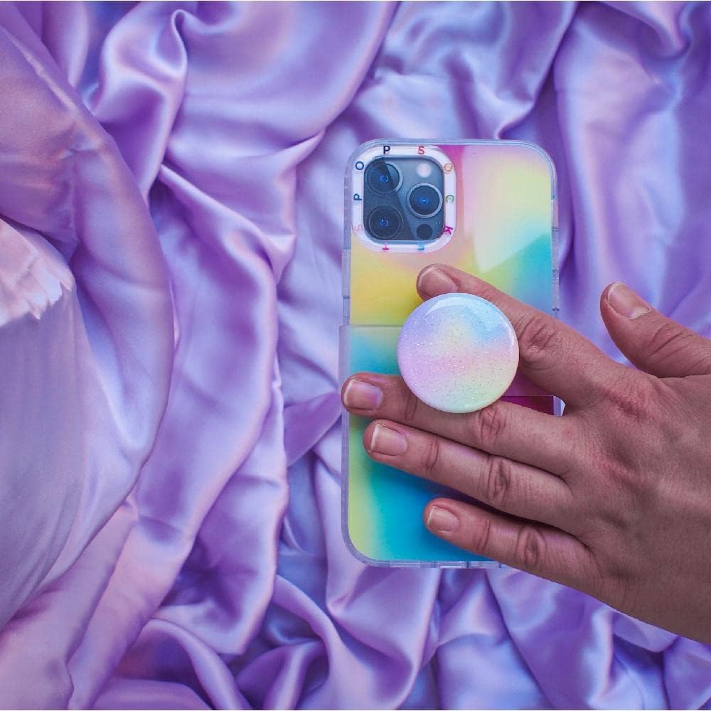 PopSockets: PopCase MagSafe Hülle für iPhone 12 Pro Max mit Abnehmbarem PopGrip Slide Sockel und Gri