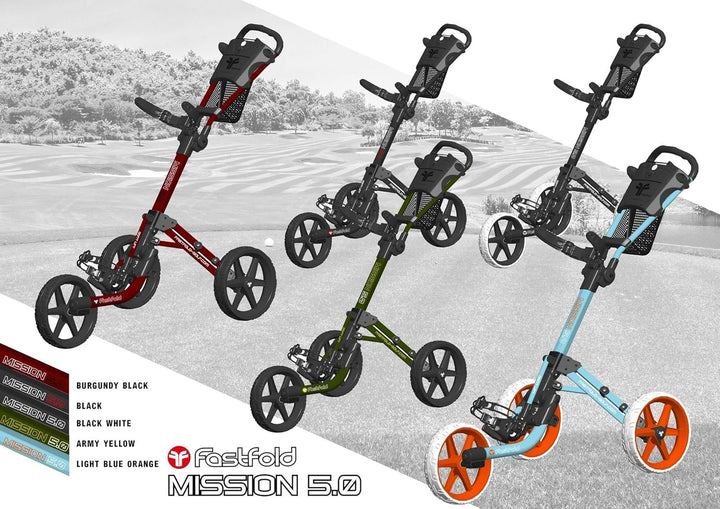Fast Fold Mission 5.0 Golftrolley Einheitsgrösse Matte Anthrazit/Schwarz, Einheitsgrösse Matte Anthr