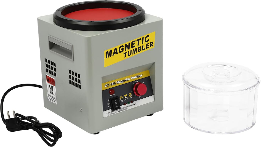 Magnetische Poliermaschine KT-185 Schmuck Polierer 250W 2000U/min Schmuckpolierer für Edelstahl, Gol