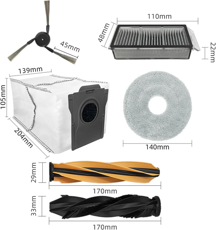 Zubehör für dreame X50 Ultra Complete / L40s Pro Ultra / L50 Pro Ultra/Mova V50 Ultra Complete Robot