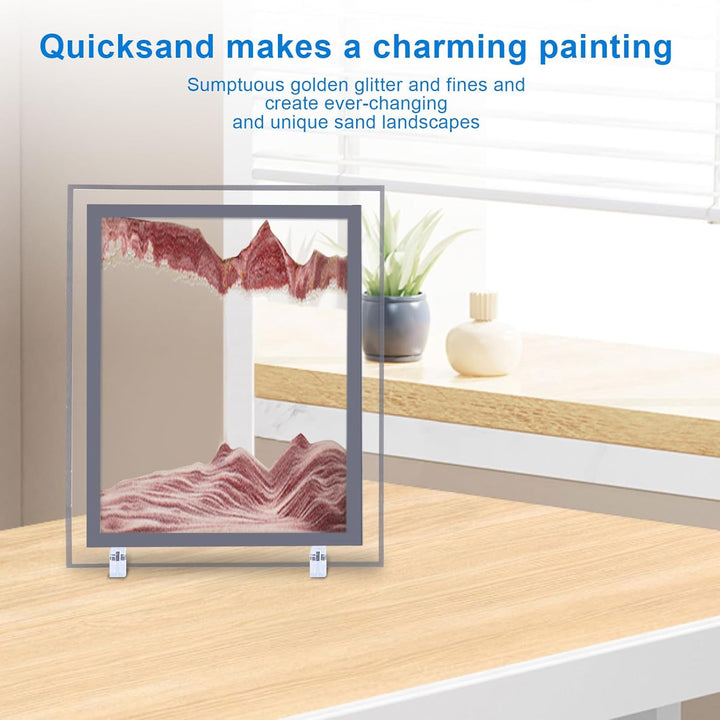 AzureLeap Sandbilder zum Drehen 3D Sandscape - die Sandkunst in Tiefsee Fliessende Sandmalerei Sandb