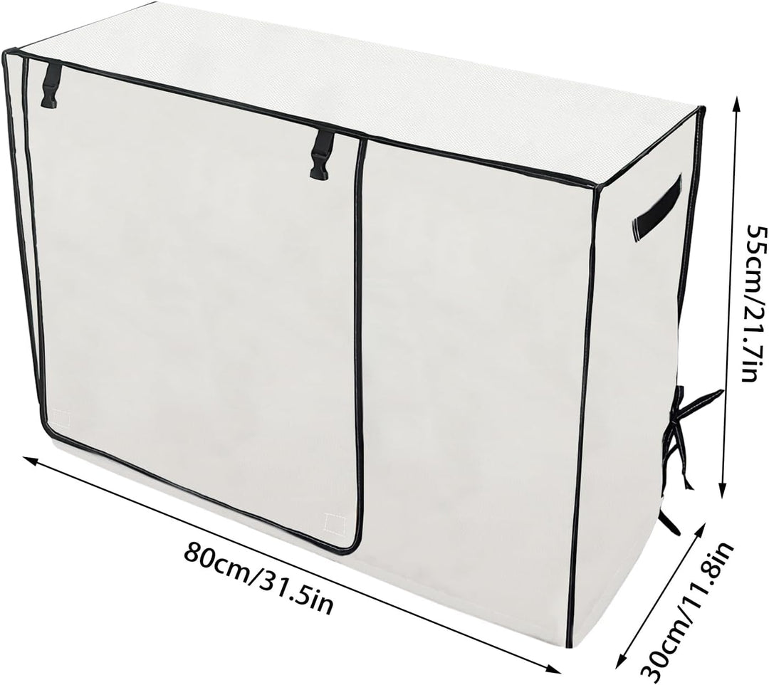Sunsiou Klimaanlagenabdeckung Aussen 80x30x55cm, Abdeckung für Klimaanlage mit Schnalle, Wasserdicht