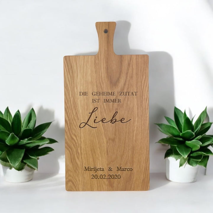 Personalisiertes Hochzeitsgeschenk | Hochzeitsgeschenk mit Name | Brautpaar Geschenk | Schneidebrett