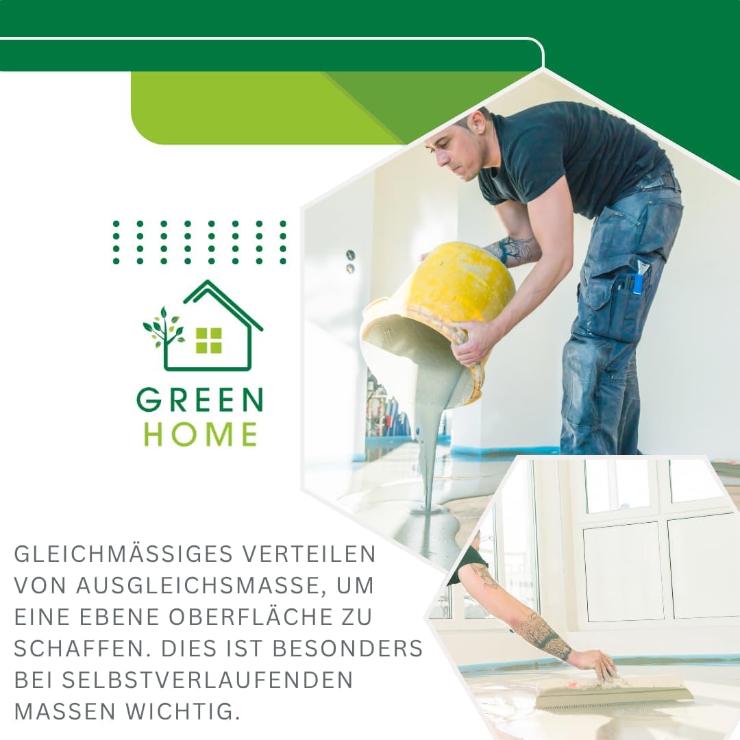 Green Home Grossflächenrakel - Stehrakel gezahnt mit Steckvorrichtung - Breite: 560 mm - Inklusive z