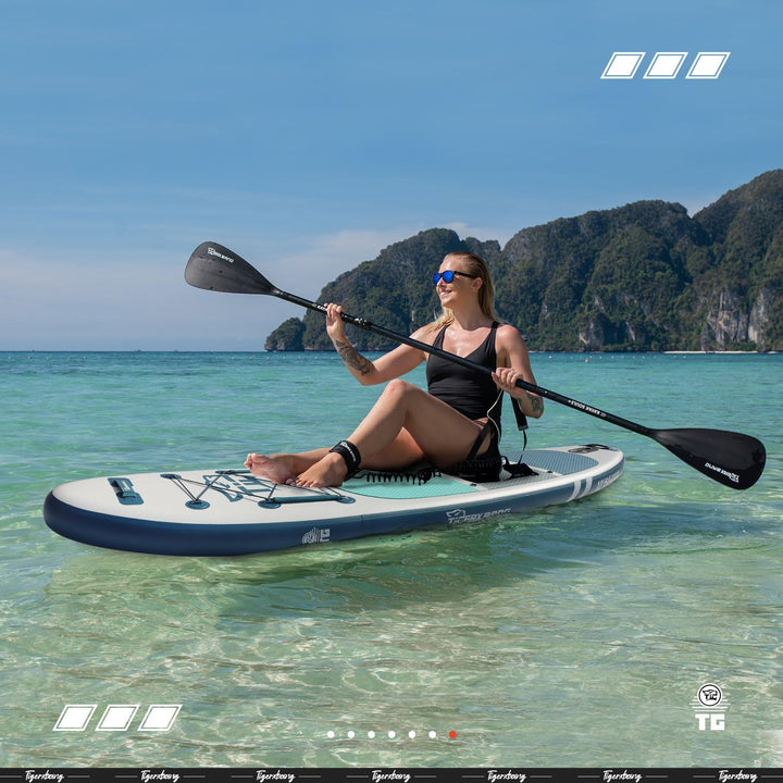 TIGERXBANG SUP Boards Stand Up Paddling Board, aufblasbare Paddle-Boards Defender-Pro-Kollektion Bla