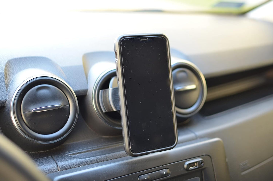 craVeDRIVE Handyhalterung Auto Magnet I Kompatibel Runde Lüftungen Dacia Zubehör I 360° Drehbar Univ