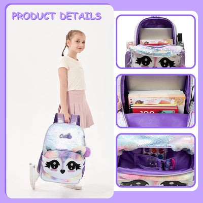 HTgroce Schulrucksack Mädchen Teenager Schultasche Schulranzen Set Rucksack für Mädchen Schule Freiz