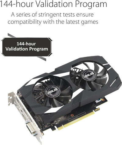 ASUS Dual GeForce GTX 1630 OC Edition 4GB GDDR6 Gaming Grafikkarte (NVIDIA Turing Architektur, 4GB G