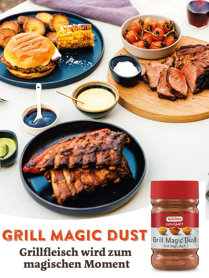 KOTÁNYI Magic Dust Grillgewürz - BBQ-Rub für jede Fleischsorte - Gewürzmischung zum Grillen - Marina