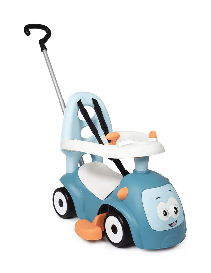 Smoby - Maestro Balade Blau - Komfortables Rutscherfahrzeug mit 3 Verwendungsfunktionen, Schiebewage