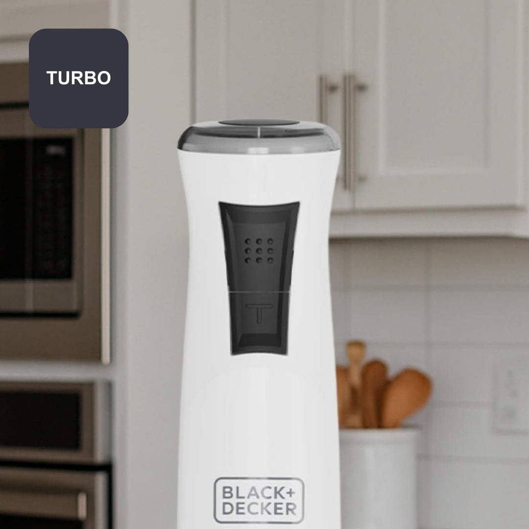BLACK+DECKER – Stabmixer BXHBA750E | 750W | 20 Geschwindigkeiten | Turbo-Funktion | Edelstahlklingen