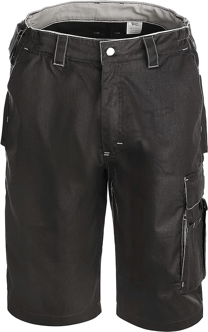 TMG | Arbeitsshorts für Herren, Kurze Arbeitshose mit Werkzeugtasche, robust & strapazierfähig, Carg
