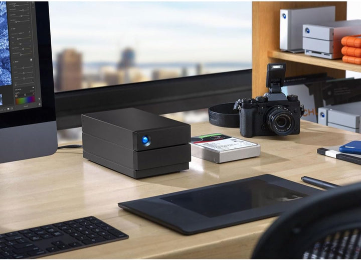 LaCie 2big RAID USB-C 40TB externe Festplatte, 3.5 Zoll, RAID 1, 2, USB-C, PC & Mac, Enterprise HDD,