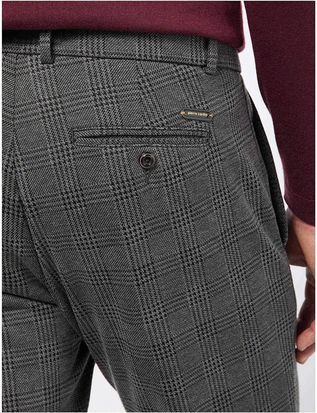 Pierre Cardin Herren Hose Lyon 85" grau (13) 31/32