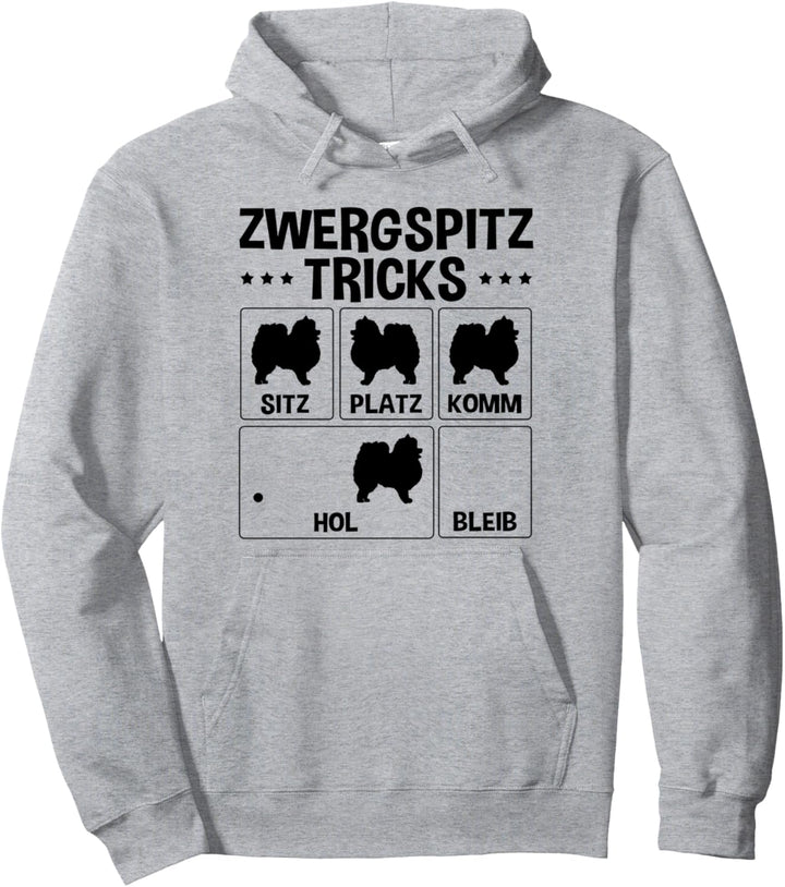 Zwergspitz Tricks - Pomeranian Hund Hundebesitzer Pullover Hoodie