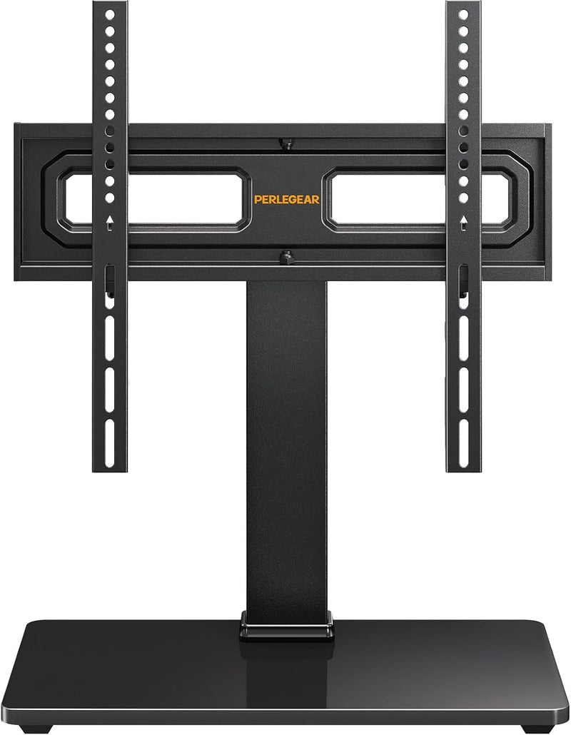 Perlegear TV Standfuss TV Ständer Schwenkbar für 32-60 Zoll Flach & Curved Fernseher bis zu 40 KG, T