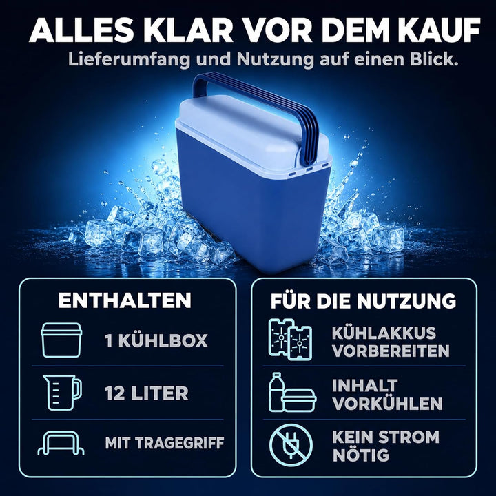 Kühlbox Coolbox Thermobox Picknick Camping 12Liter Warmhaltebox
