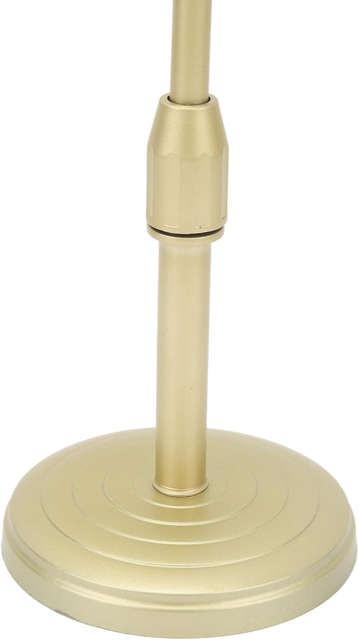 Fockety Fake Vintage Requisitenmikrofon mit Fuss, tragbar, ABS Retro Mic, klassischer Retro-Stil, an