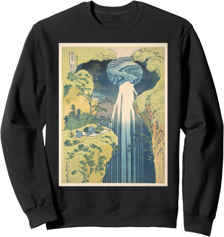Katsushika Hokusai es Amida Wasserfall Sweatshirt