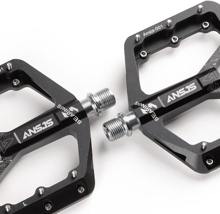ANSJS Fahrradpedale Rennrad Pedale Aluminium Platform Pedale Ultraleicht Antirutsch Fahrrad Pedale 9