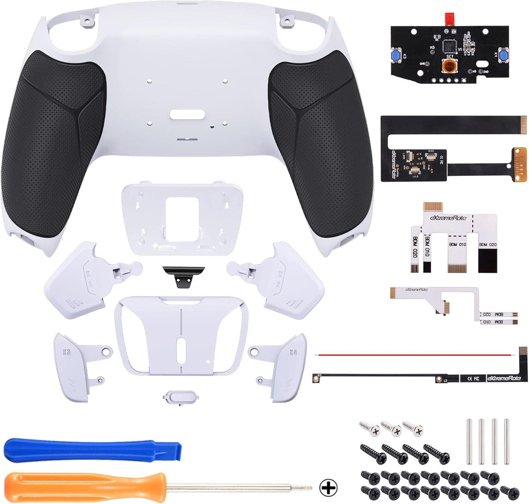eXtremeRate Programmierbar RISE4 Remap Kit für ps5 Controller BDM-010/020,Remap Board&Rückplate Gehä