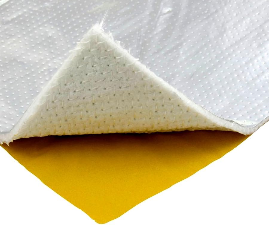 DL-Racing 20x50cm Alu-Fiberglas Hitzeschutzmatte selbstklebend Isoliermatte Hitzeschutzfolie | 5mm