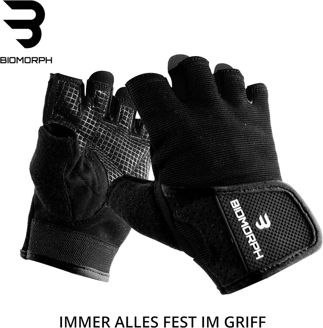 BIOMORPH Trainingshandschuhe für Damen und Herren | Fitness Handschuhe für Krafttraining, Bodybuildi