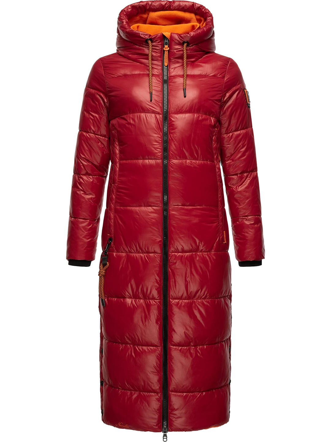Navahoo Damen Warmer Winter Steppmantel mit Kapuze Schmuseengel XS-XXL S Dark Red, S Dark Red