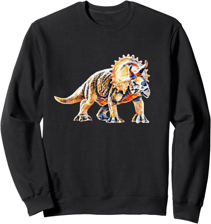 Triceratops Dinosaurier Dino Motiv Pflanzenfresser Urzeit Sweatshirt