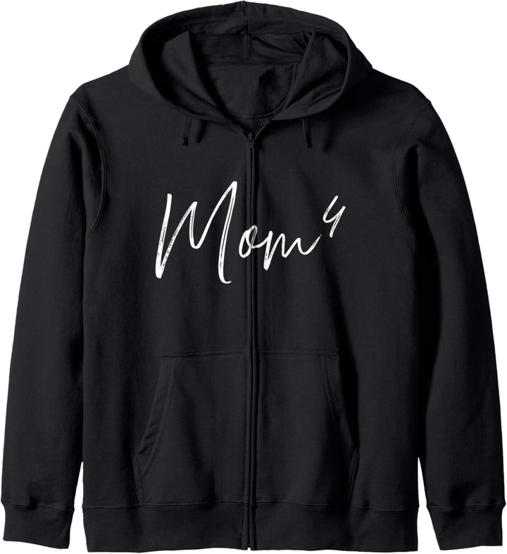Vierfache Mama hoch 4 Kapuzenjacke