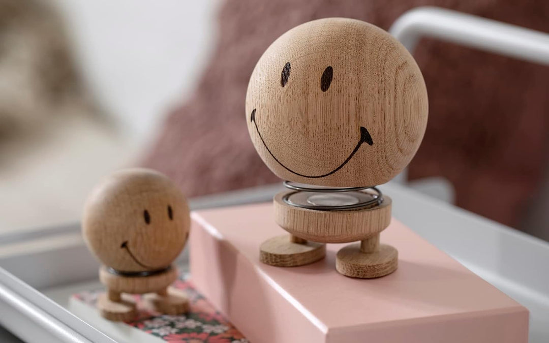Hoptimist Smiley 7,4 x 8,3 x 9,5 cm M Raw Oak, M Raw Oak