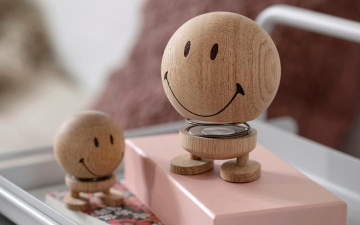Hoptimist Smiley 7,4 x 8,3 x 9,5 cm M Raw Oak, M Raw Oak