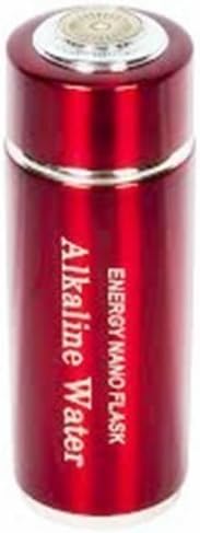 ALKALINE WATER Alkaline Wasserflasche rot I Alkalisches Wasser I Wasserfilter Flasche aus Edelstahl