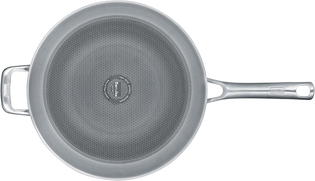Berndes Wok Tricion Resist 32 cm, Wokpfanne mit Deckel 5,7 l Volumen, für alle Herdarten inkl. Induk