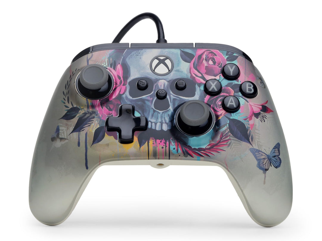 PowerA Kabelgebundener Controller Advantage für Xbox Series X|S - Bloom & Gloom, Gamepad, kabelgebun