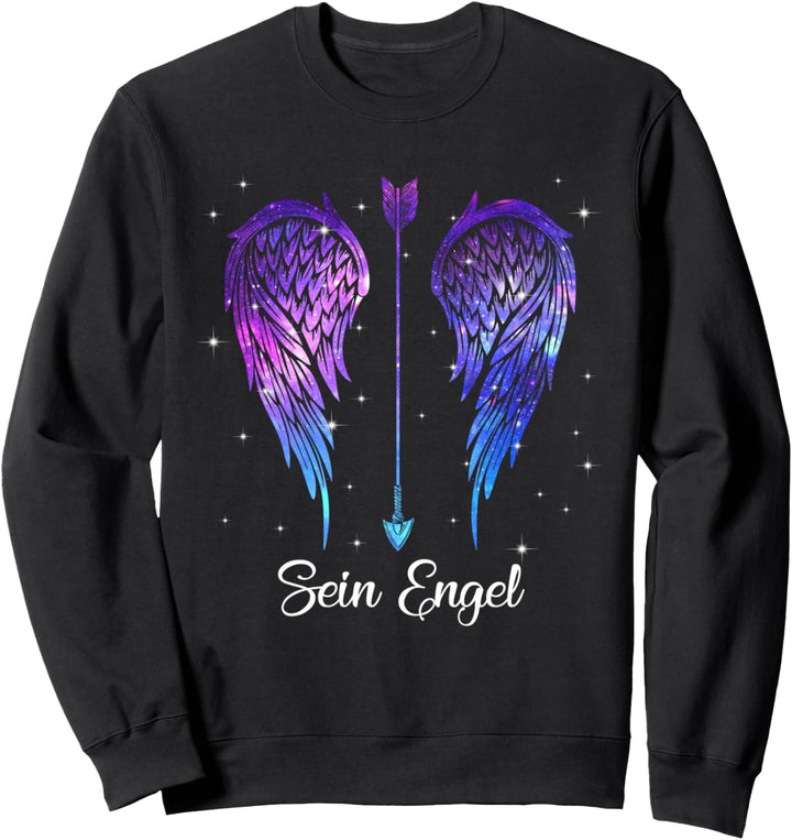 ihr wächter sein engel Her Guardian - His Angel Wings Sweatshirt