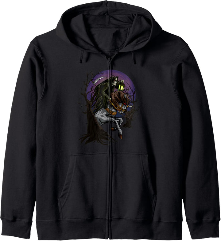 Angel of Death Sensenmann Gruselig Halloween Horror Okkult Kapuzenjacke
