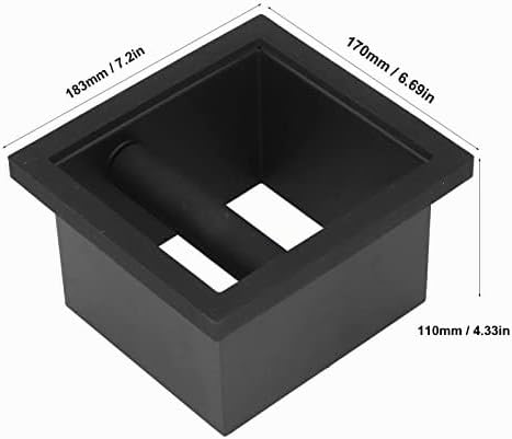 Kaffee-Klopfbox, Edelstahl-Klopf-Satzbox Eingebettete Satzbox Kaffeegeräte Kleiner Kaffeesatzeimer m