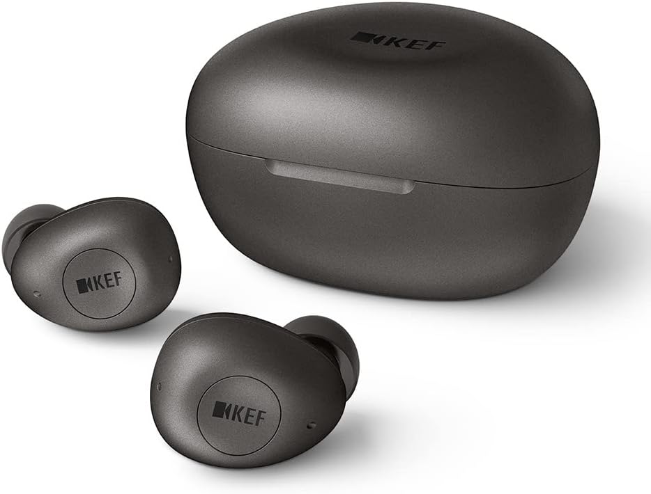 KEF Mu3 Noise Cancelling True Wireless Earphones (Charcoal Grey)