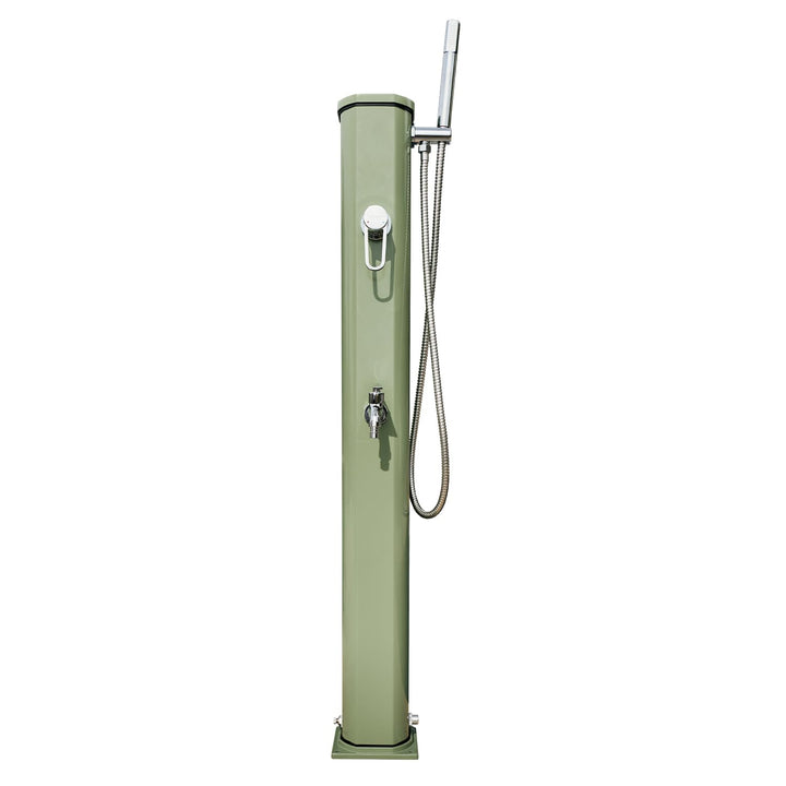 Formidra Recovera, Solardusche Jolly Go2 RAL6011 Green Asseda, Garten, Wasserausrüstung und Gartenge