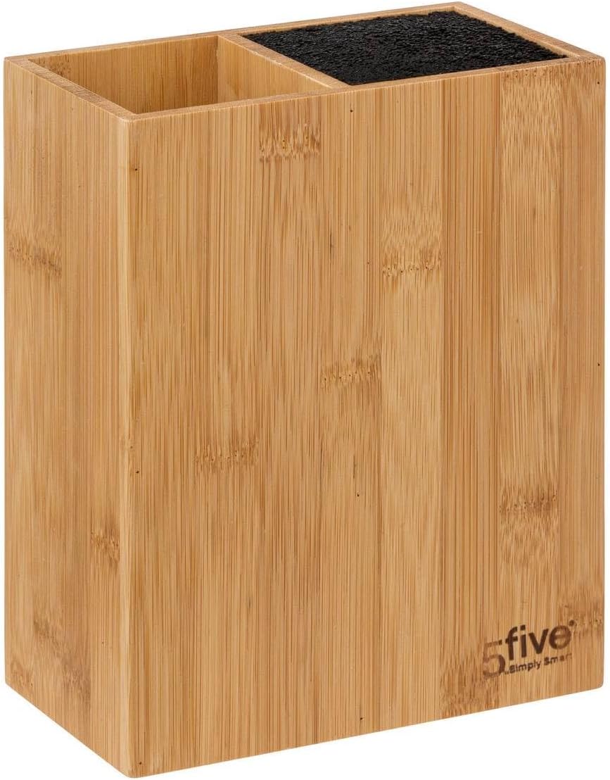 5 five simply smart 5five - block 5 messer & 5 utensilien mit bambusgriff